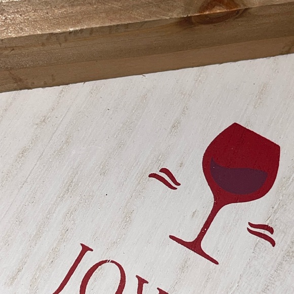 Christmas Tabletop Sign Home Decor Holiday Wine Glass Decorations Santa Wreath - Picture 7 of 17